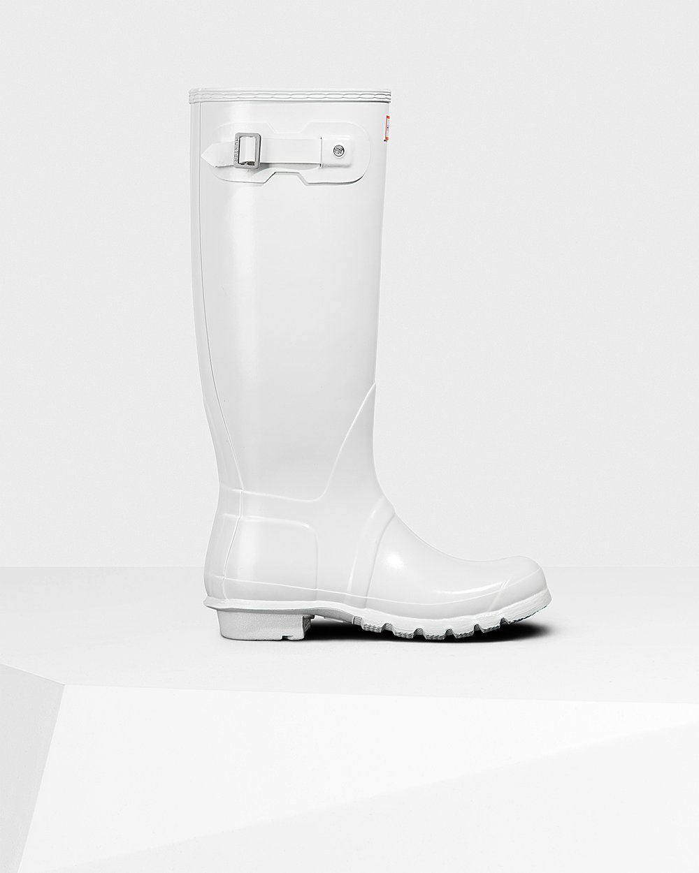 Womens Hunter Tall Rain Boots White - Original Gloss - 8416703-OM